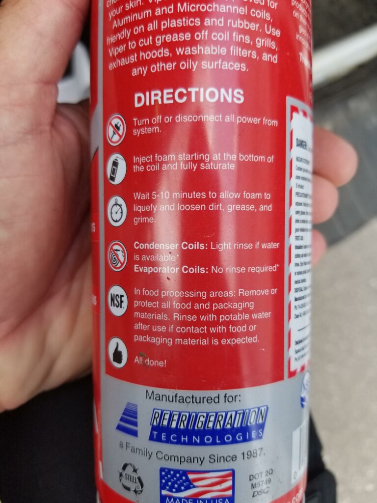 Viper Coil Cleaner Instructions
